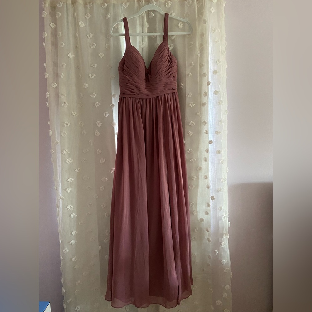 Never worn azazie dress in amethyst